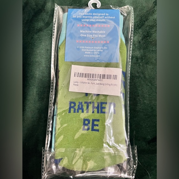 I’d rather be rving socks! Never worn in package! - Picture 4 of 6